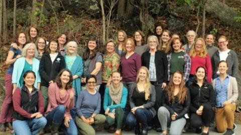 Group photo of participants at the Workshop for the Effective Engagement of Women Woodland Owners, October 2017.